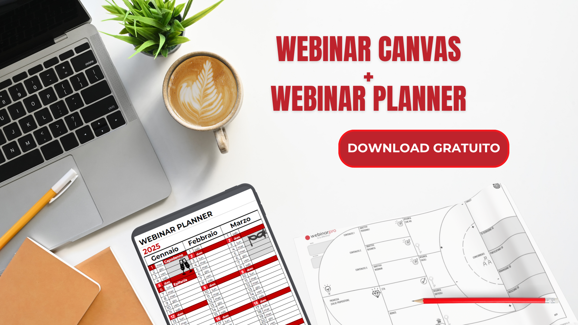 Webinar canvas + Planner