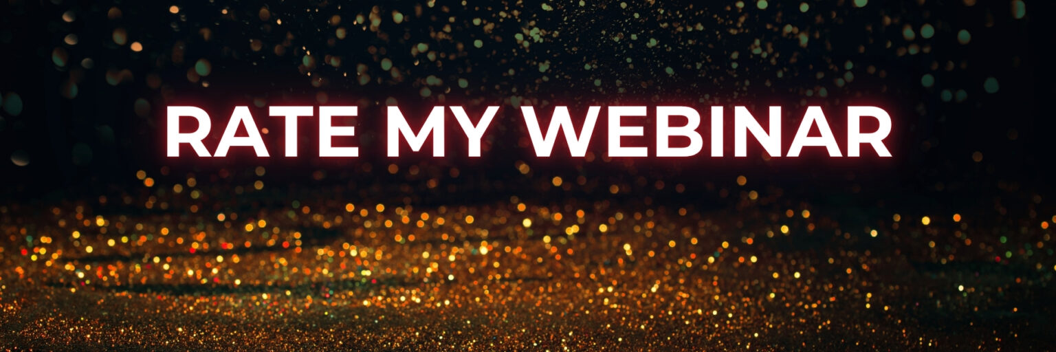 Rate my webinar
